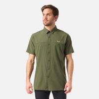 Camisa Hombre Wallace Short Sleeve Q-Dry Shirt Verde Musgo Lippi V26