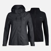 Chaqueta Mujer Tres Cruces Fusion-3 Hoody Jacket Negro Negro Lippi I23