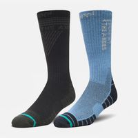 Calcetin Hombre Duo Trekking Light Negro/Azul Piedra Lippi