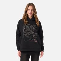 Polerón Mujer Insigne Hoody Sweatshirt Front Print Negro Lippi V26