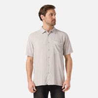 Camisa Hombre SeaSide Short Sleeve Shirt Print Gris Claro Lippi V26