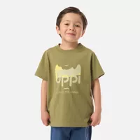 Polera Niño Logo Lippi T-shirt Verde Lippi V26