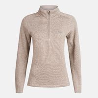 Poleron Mujer Coronado Blend-pro Jacket 1/4 Zip Melange Beige Lippi