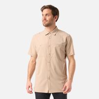 Camisa Hombre Wallace Short Sleeve Q-Dry Shirt Beige Lippi V26
