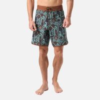 Traje de Baño Hombre Sorfer Print Mostaza Oscuro Haka Honu V26