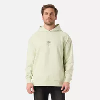 Polerón Hombre Ulmo Hoody Sweatshirt Gris Claro / Verde Agua Lippi V26