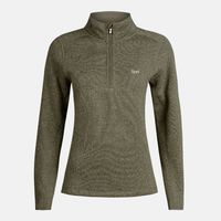 Poleron Mujer Coronado Blend-pro Jacket 1/4 Zip Melange Verde Oscuro Lippi