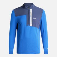 Poleron Hombre Karova Nano F 1/4 Zip Azul Lippi I24