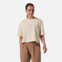 Polera Mujer Boulder Crop T-Shirt Crema Lippi V26