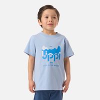 Polera Niño Logo Lippi T-shirt Celeste Oscuro Lippi V26