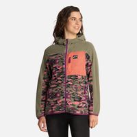 Polerón Mujer Leñera Print Verde Oliva Haka Honu I25