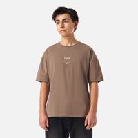 Polera Teen Boy Mountain Trip Oversize T-Shirt Café Lippi V26