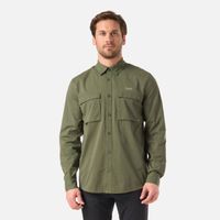 Camisa Hombre Rosselot Long Sleeve Q-Dry Shirt Verde Musgo Lippi V26