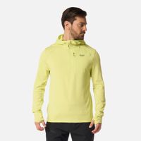 Polerón Hombre Viedma 1000 Nano-F 1/4 Zip Hoody Verde Lima Lippi