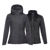 Chaqueta Mujer Tres Cruces Fusion-3 Hoody Jacket Negro / Negro Lippi V22