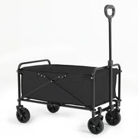 Carro de arrastre Wagon Metalico Negro