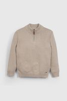 Sweater Beige Medio Cierre De Niño SWLA2177V26