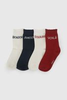 Calcetin 3/4 Niña Rojo 7490 Colloky