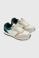 Zapatilla Lifestyle de Niño Beige Caña Baja con Velcro y Cordón