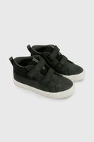 Zapatilla de Niño Negra Caña Media con Velcro