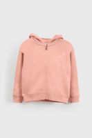 Polerón Rosado con Gorro y Cierre de Niña de Algodón Talla 3/6M a 36M 1639