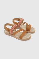 Sandalia Colección Niña Café 53160272V25