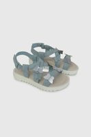 Sandalia Azul con Aplicación de Mariposas 43080250V26