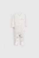 Osito Blanco Bordado Unisex OLPUU109V26