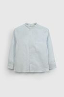 Camisa Celeste Cuello Mao De Niño CAOX0540V26