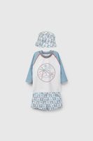 Conjunto Traje de Baño y Sombrero Palmeras de Niño COLY3350V26