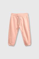 Pantalon Buzo Rosado con Carda Interior y Cintura Elasticada