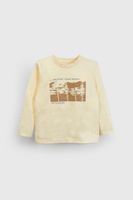 Polera Blanca Estampada