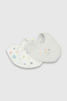 Pack de 2 Baberos Gris de Bebé