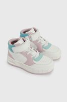 Zapatilla Lifestyle de Niña Multicolor Caña Media con Velcro y Cordón