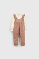 Conjunto Jardinera y Bodie Morado Flores