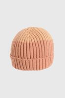 Gorro Tejido con Forro Bicolor Rosado