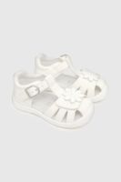 Sandalia de niña doble ajuste blanco / white (21 a 27)