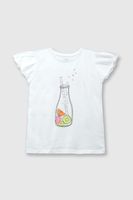 Polera Blanca Vuelos