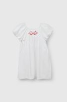 Vestido Blanco Manga Globo De Niña VEVS0209V26