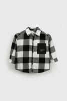 Sobre camisa Negra Cuadros