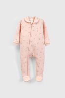 Pijama Celeste Flores para Bebé de 0 a 24 meses
