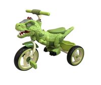 Triciclo Infantil Dino Rex Con Luz y Bluetooth Green
