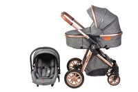 Coche Travel System Bolina Grey Nuevo