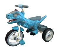 Triciclo Infantil Dino Rex Con Luz y Bluetooth Blue