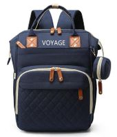 Mochila Pañalera Maternal 3 En 1  VOYAGE  BLUE