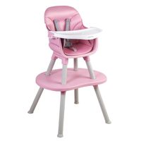 Silla de Comer Baby Desk 4 en1 Rosa Bebesit