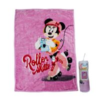 Frazada Ultra Soft Minnie Roller 80x110cm Rosado Disney