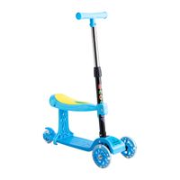 Scooter Monopatín 2 en 1 con Asiento Niño Plegable XT04 Azul