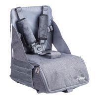 Mochila Silla de Comer Portatil Camping Gris Bebesit