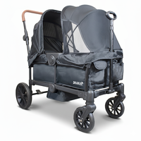 Coche y Carro de Paseo Doble Wagon Drakar Negro